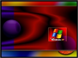 Logo, Kolorowe, Smugi, Windows XP